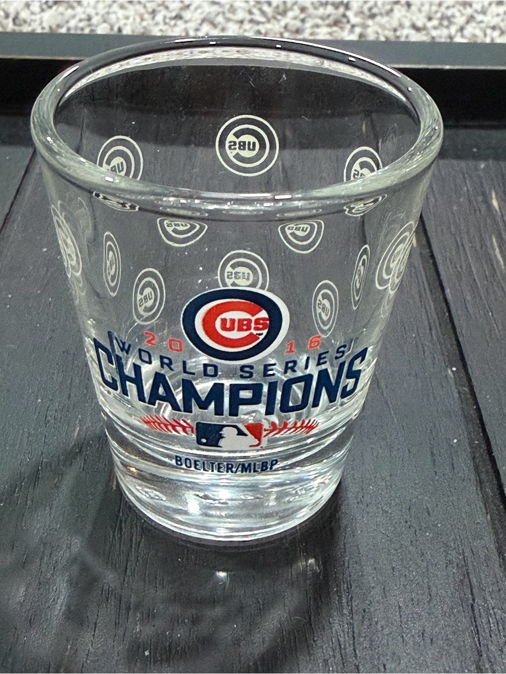 MLB Chicago Cubs Blue and Red World Series Champions Shot Glass